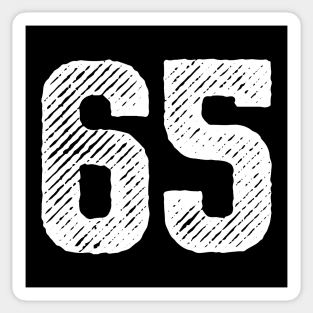 Sixty Five 65 Sticker